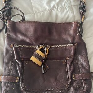 Chloe Dark Brown Paddington Shoulder Bag
